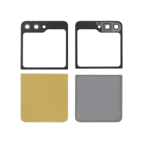 Complete Yellow Back Cover Galaxy Z Flip5 (F731B) (Without logo)