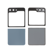 Complete Blue Back Cover Galaxy Z Flip5 (F731B) (Without logo)