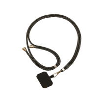 FAIRPLAY Phone strap 120cm STELLA (Black/Silver)