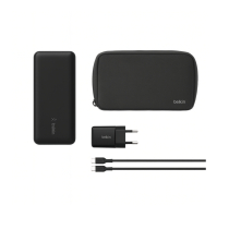 BELKIN PowerBank 10 000 mAh + Charger 25W + USB-C to USB-C Cable 1m (Black)