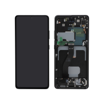 Complete Screen Black Galaxy S21 Ultra (With frame) (ReLife)