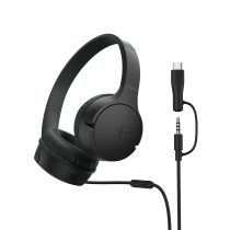 BELKIN Soundform Mini Wired Kids Headset (USB-C/Jack) (Black)