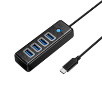 ORICO USB-C to 4-Port USB 3.0 Hub (PW4U-C3-015-BK-EP)
