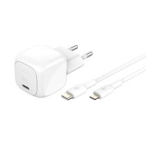 BELKIN Wall Charger 30W + USB-C to Lightning Cable 1m (White)