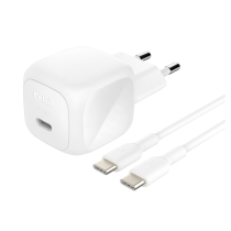 BELKIN Wall Charger 45W + USB-C to USB-C 1m Cable (PVC) (White)