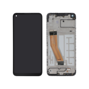 Complete Screen Black Galaxy A11 (With Frame) (ReLife)