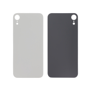 Back Cover White iPhone XR (Large Hole) (Without Logo)