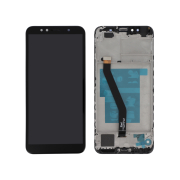Complete Screen Black Huawei Y6 2018 (With Frame)