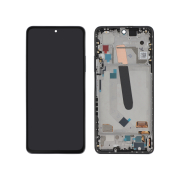 Complete Screen Black Poco F3 (With Frame) (ReLife)