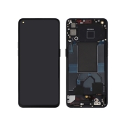 Complete Screen Black OLED Oppo Reno 6 5G (With Frame)