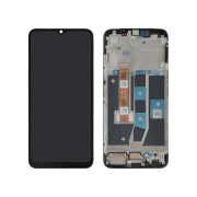 Complete Screen Black Oppo A16 (With Frame)