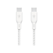 BELKIN USB-C to USB-C Cable 100 W Braided 2 m (White)
