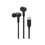 BELKIN Wired USB-C Headphones with Microphone (Black)