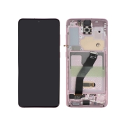Complete Screen Pink Galaxy S20 (G980F/G981B) (With Cam)
