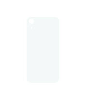 Back Cover White iPhone XR (Large Hole) (Without Logo)