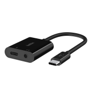 BELKIN Adapter USB-C vers USB-C et Jack 3,5mm (Black)